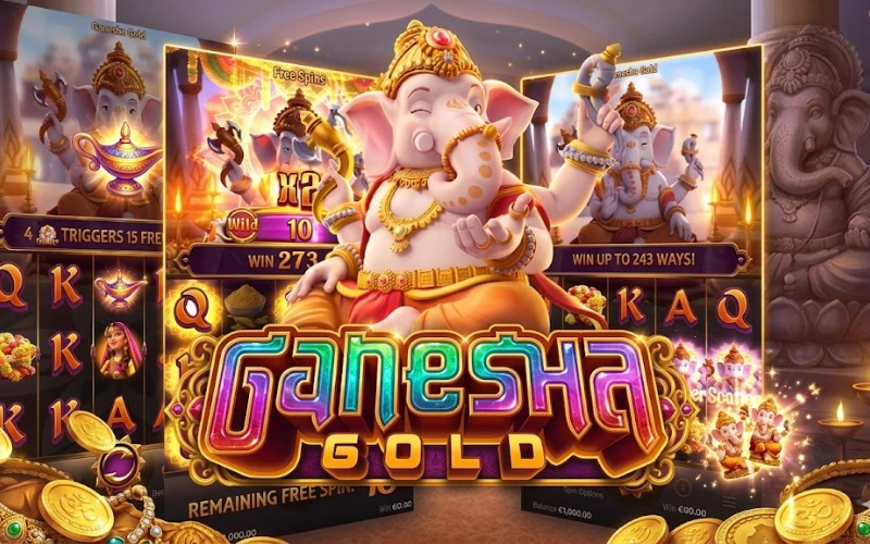 345f Ganesha Gold